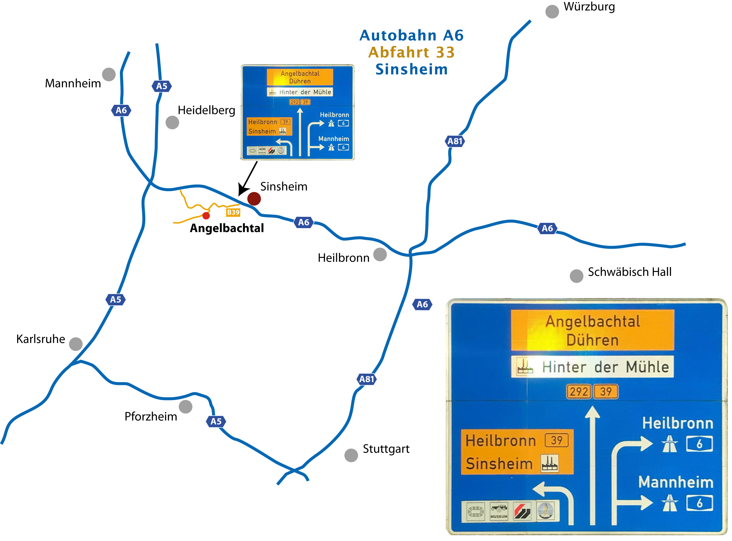 Angelbachtal Karte Anfahrt